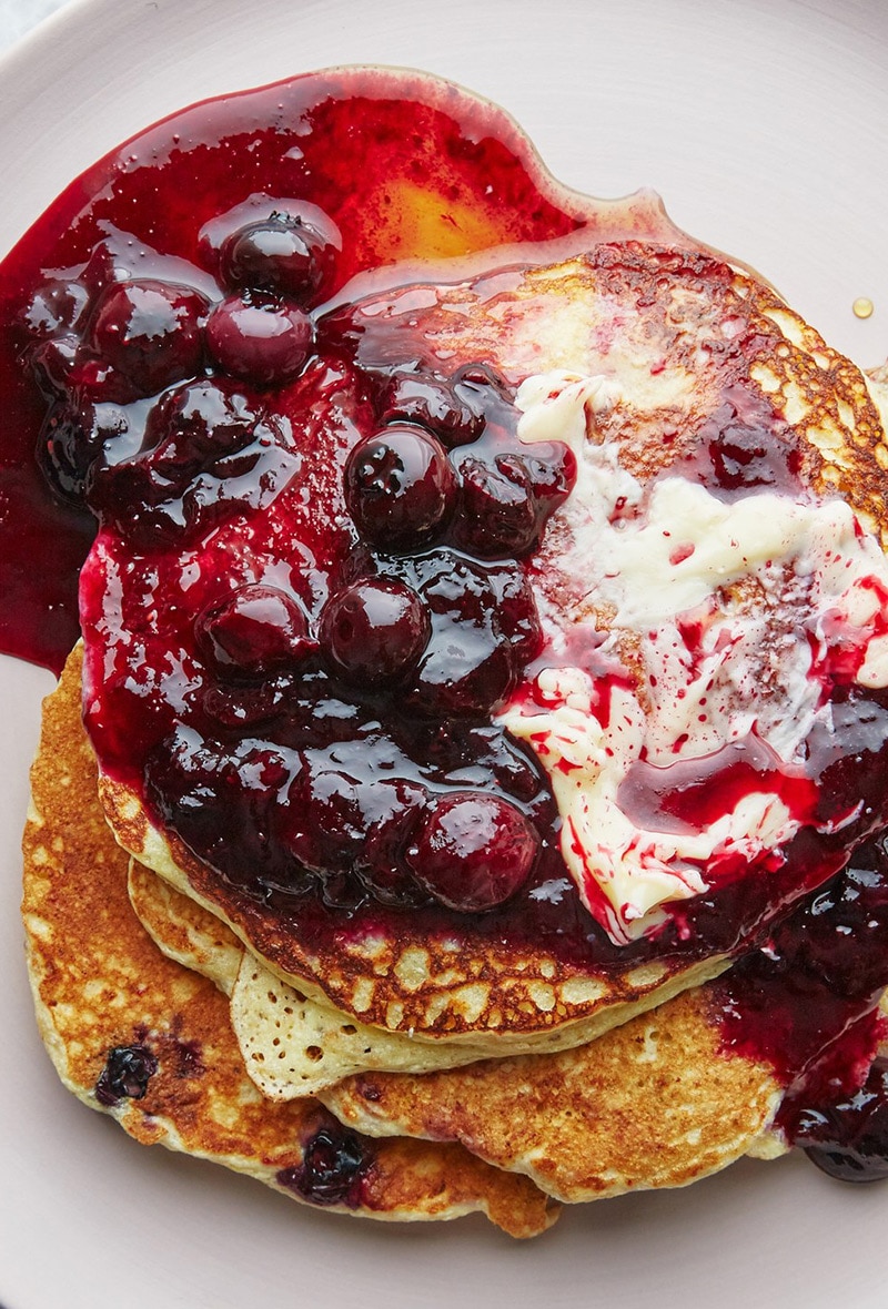 blueberry-ricotta-pancakes